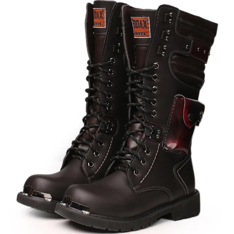 Men'S Shoes Hey Dude - Męskie skórzane kozaki do kolan, zimowe