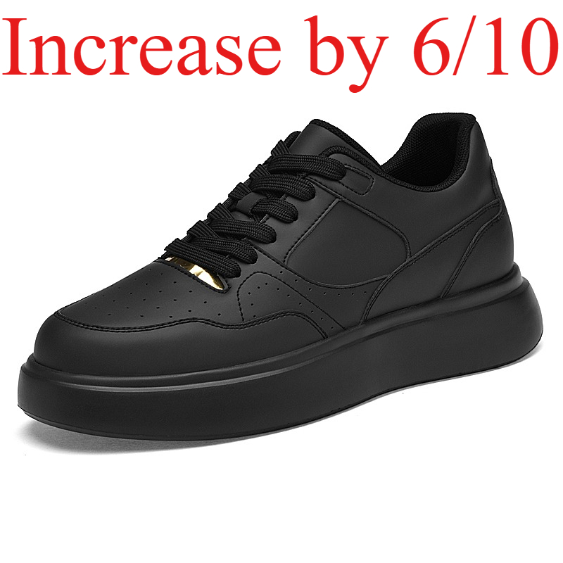 Men'S Shoes With Height Increase - Męskie buty skate z ekologicznej skóry,