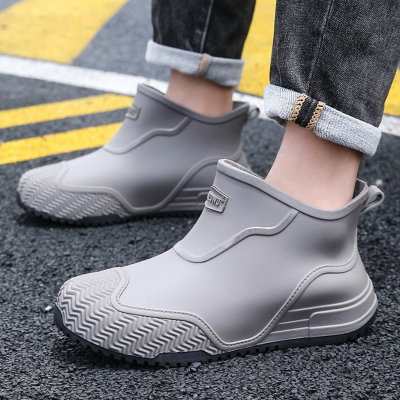 Men'S Shoes Water Resistant - Nowe męskie krótkie kalosze, miejskie buty