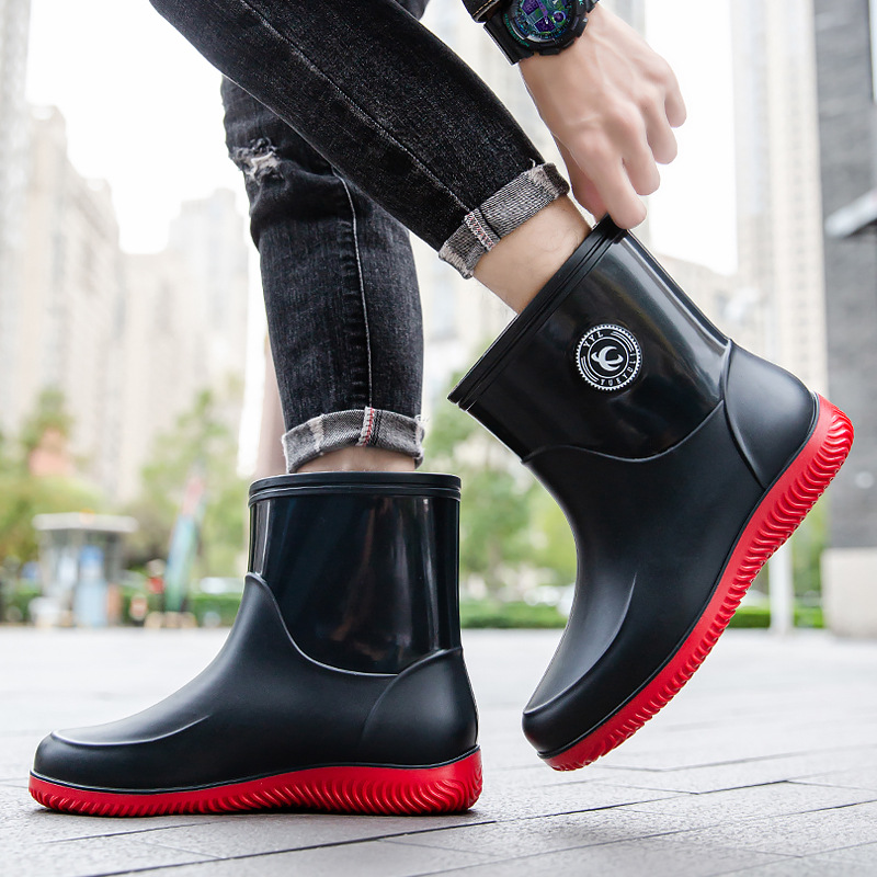 Męskie kalosze do połowy łydki – Men'S Shoes Water Resistant recenzja i cena