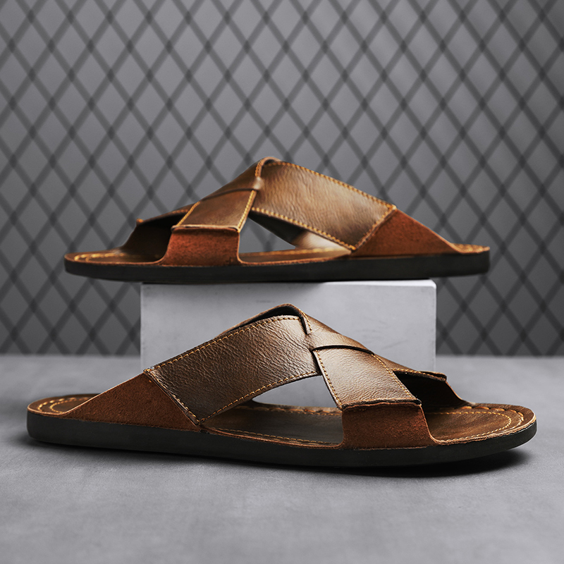 Męskie klapki ze skóry natural – Men'S Shoes Hey Dude recenzja i cena