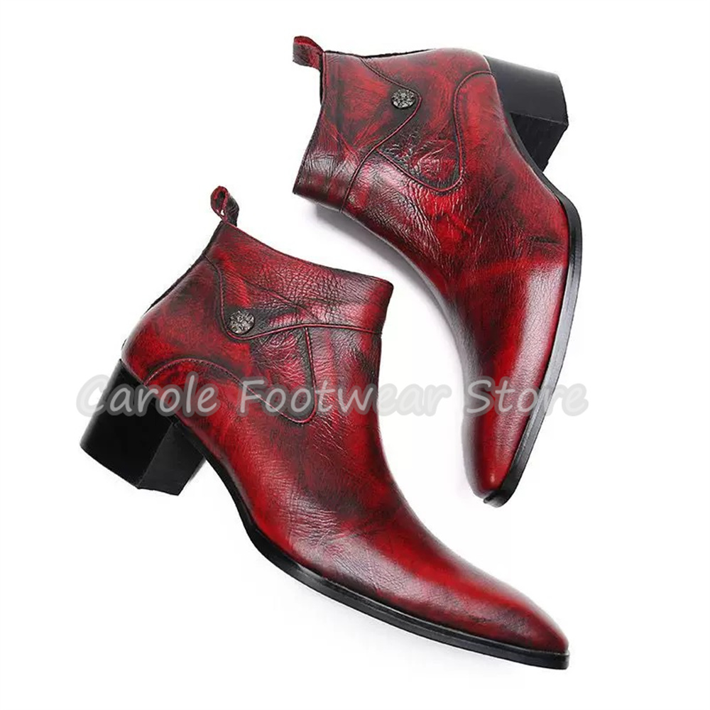 Męskie botki Chelsea z natural – Men'S Shoes With Height Increase recenzja i cena