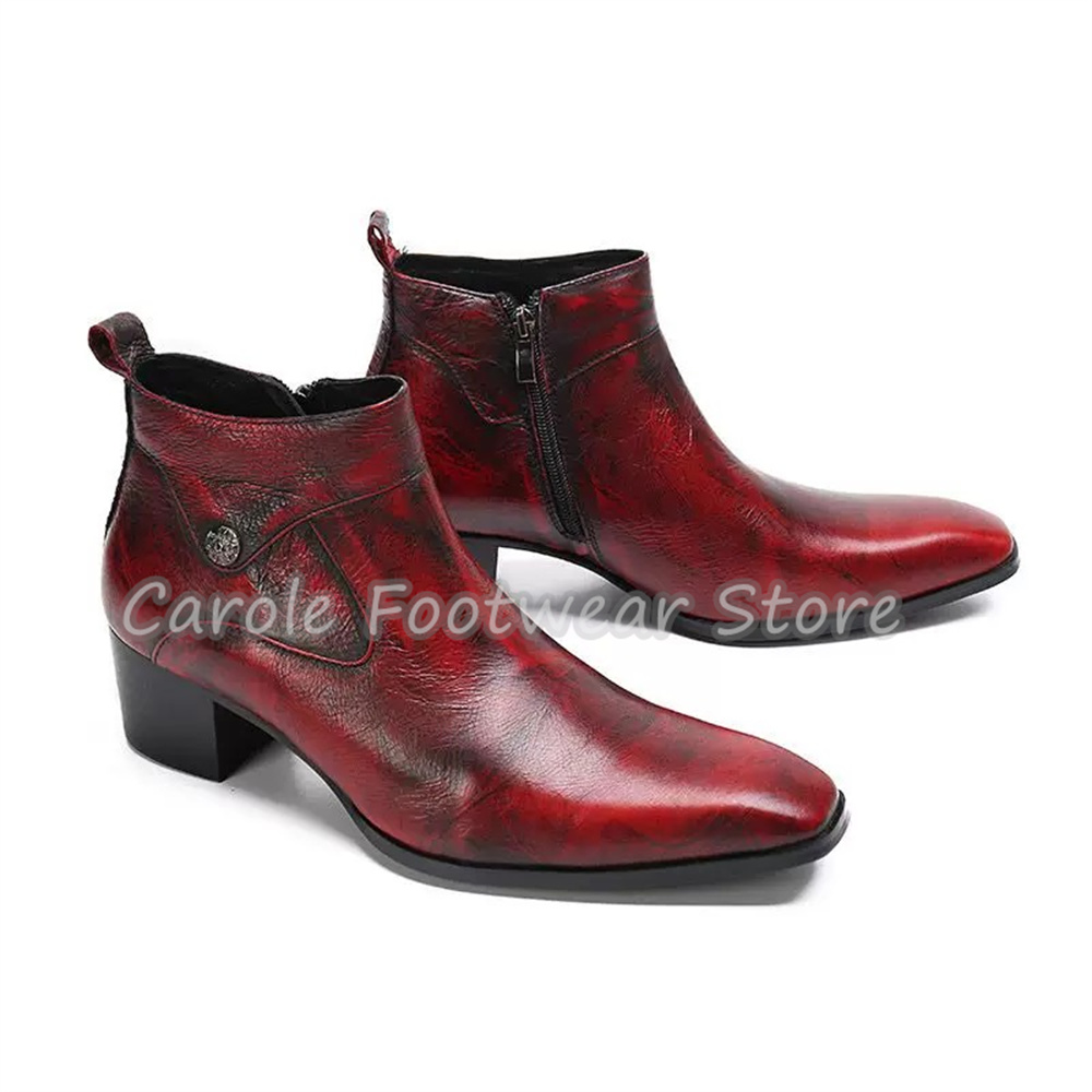 Męskie botki Chelsea z natural – Men'S Shoes With Height Increase recenzja i cena