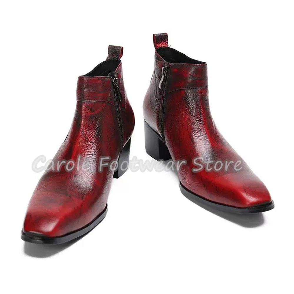 Męskie botki Chelsea z natural – Men'S Shoes With Height Increase recenzja i cena