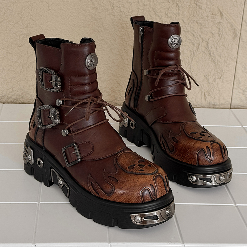 Męskie buty motocyklowe w styl – Men'S Shoes With Height Increase recenzja i cena